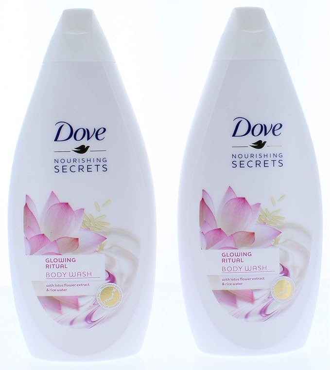 Dove 2 Pk. Glowing Ritual Body Wash, Lotus Flower Extract & Rice Water 16.9 Fl Oz (33.8 Fl Oz Total) - Image 2